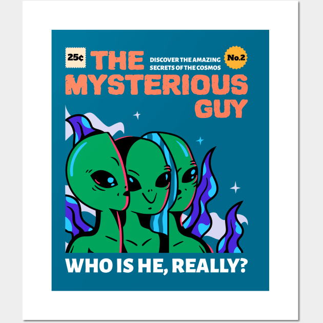 The Mysterious Guy Alien Wall Art by M n' Emz Studio